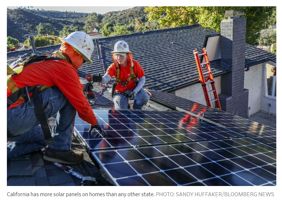 Daytime Solar Power Glut in California, Rooftop Sales Plunge 90 Percent